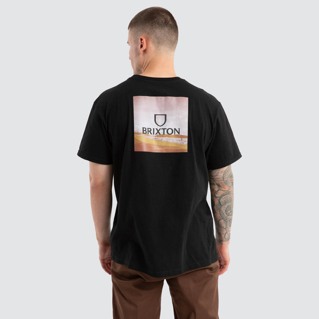 Alpha Square Standard Tee Black / Gold / Brown