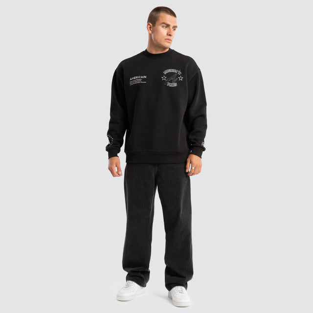 Empire Relaxed Sweater Jet Black
