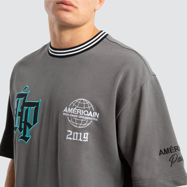 Constitute Oversized Tee Charcoal
