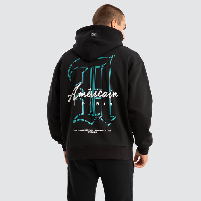 Depart Relaxed Hoodie Jet Black