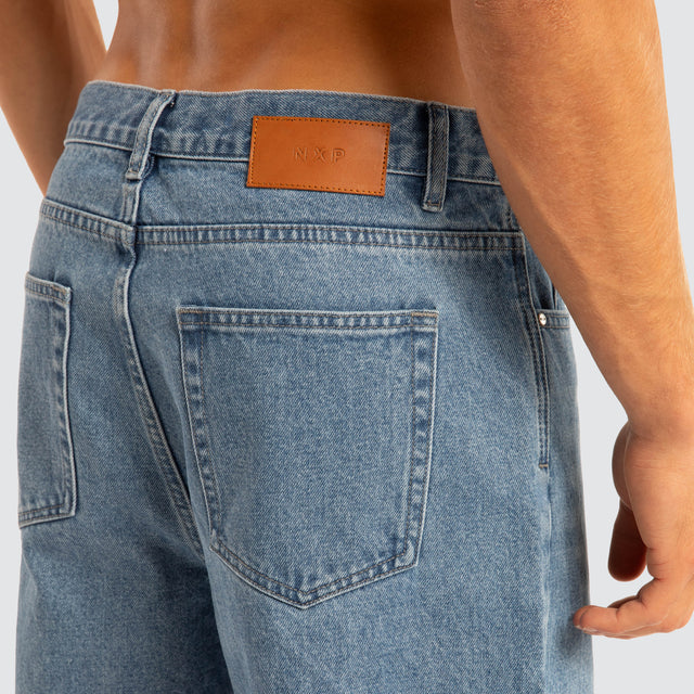 Drive Athletic Baggy Jean Washed Blue