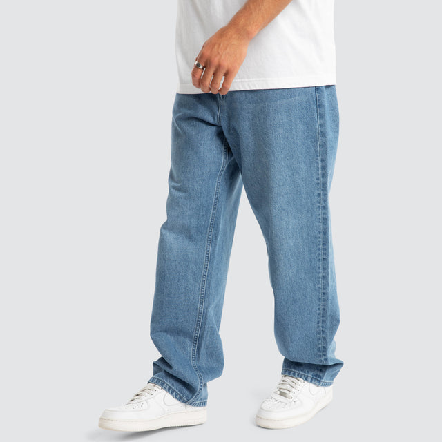 Drive Athletic Baggy Jean Washed Blue