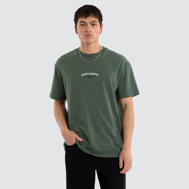 Karnage Box Fit Tee Dark Green