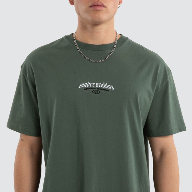 Karnage Box Fit Tee Dark Green