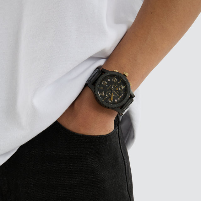 51-30 Chrono Watch Matte Black/Gold