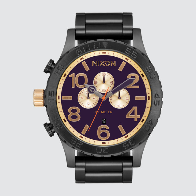 51-30 Chrono Watch Gunmetal / Blackberry / Gold