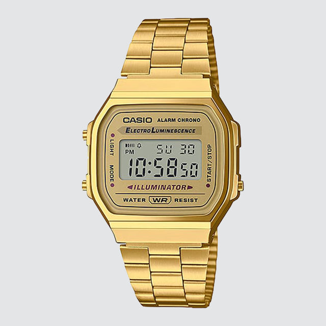 Retro Digital Dial Watch Gold