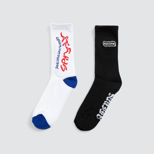 Spiritual Socks Two Pack Multi Colour