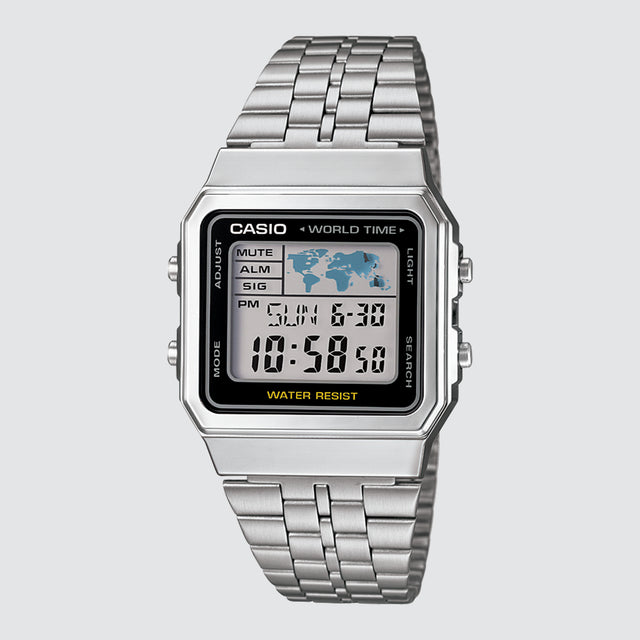 Silver Gents Digital Watch Silver