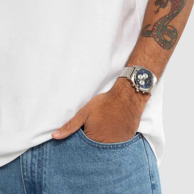 Time Teller Chrono Watch Silver / Midnight / Silver