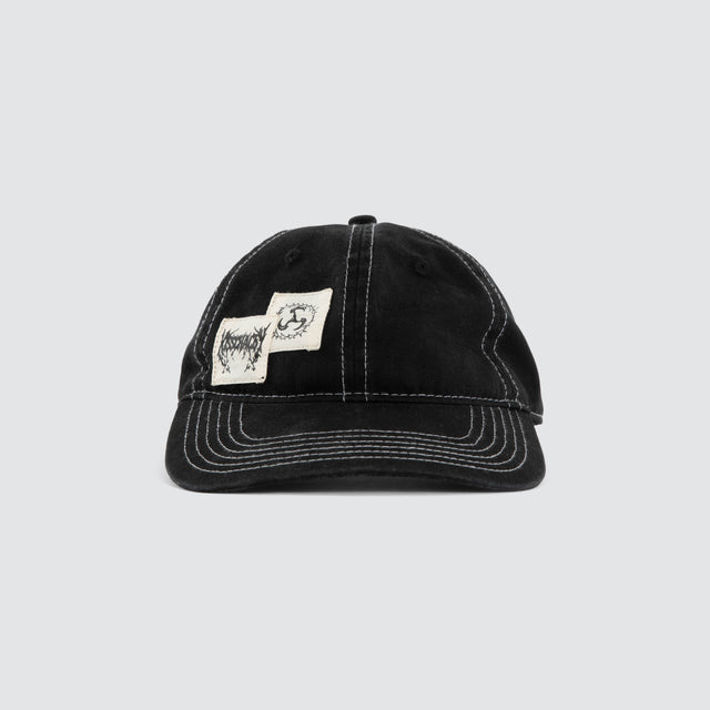 Model wears Crowne Cap Jet Black Caps Black – image 1