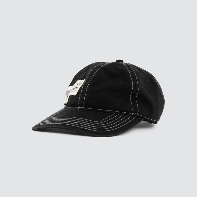Model wears Crowne Cap Jet Black Caps Black – image 2