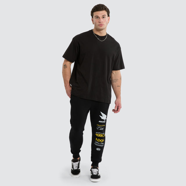 Adelaide Crows AFL Elite Trackpant Jet Black