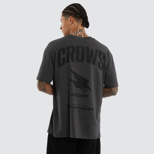 Adelaide Crows AFL Champions Box Fit Tee Asphalt