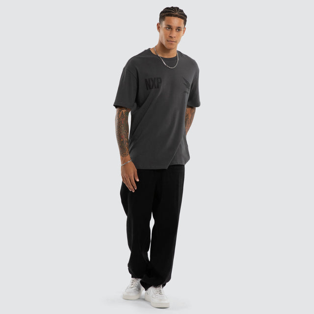 Adelaide Crows AFL Champions Box Fit Tee Asphalt