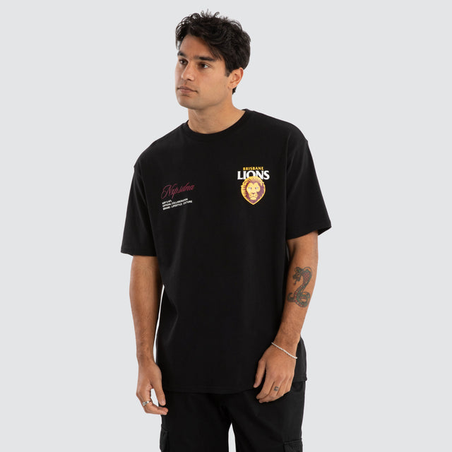 Brisbane Lions AFL Lions AFL Season Tee Jet Black
