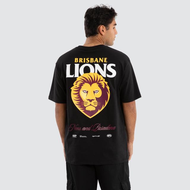 Brisbane Lions AFL Lions AFL Season Tee Jet Black