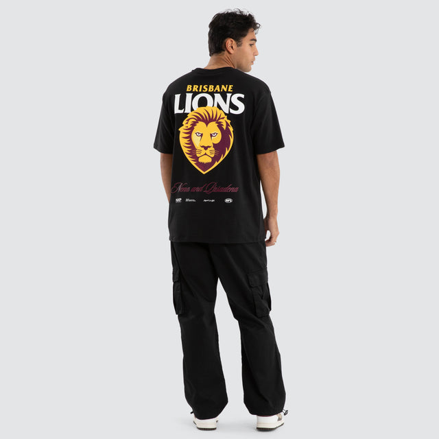 Brisbane Lions AFL Lions AFL Season Tee Jet Black