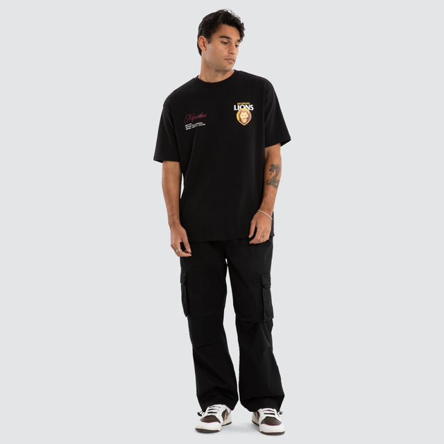 Brisbane Lions AFL Lions AFL Season Tee Jet Black