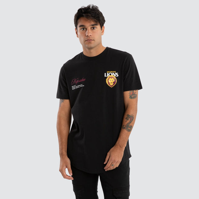 Brisbane Lions AFL Lions AFL Prime Tee Jet Black