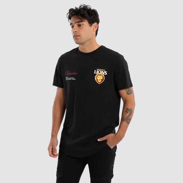 Brisbane Lions AFL Lions AFL Prime Tee Jet Black