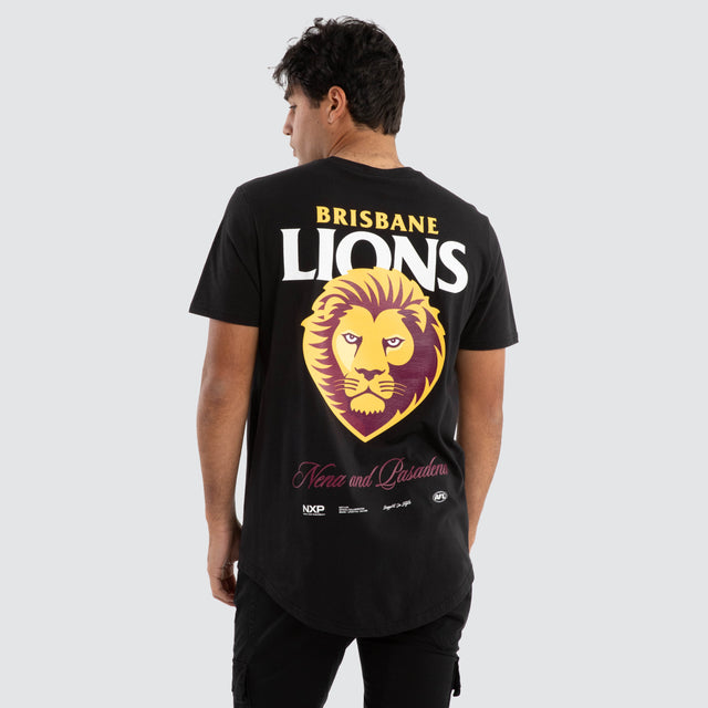 Brisbane Lions AFL Lions AFL Prime Tee Jet Black