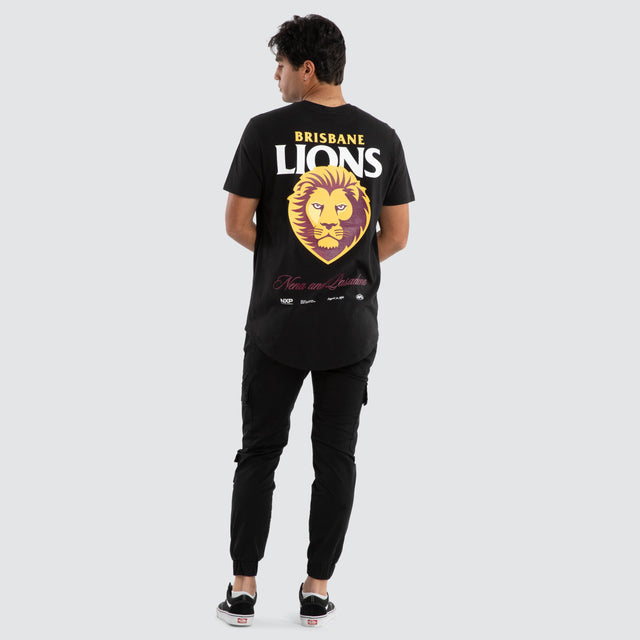 Brisbane Lions AFL Lions AFL Prime Tee Jet Black