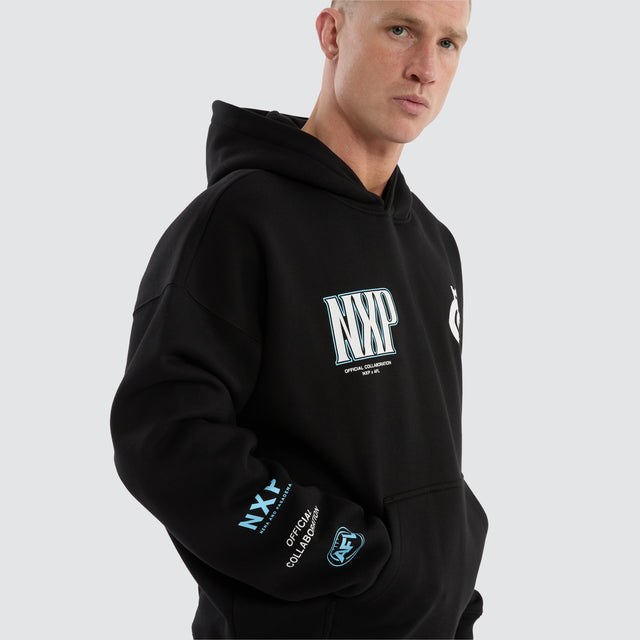 Carlton Blues AFL Fighter Hoodie Jet Black