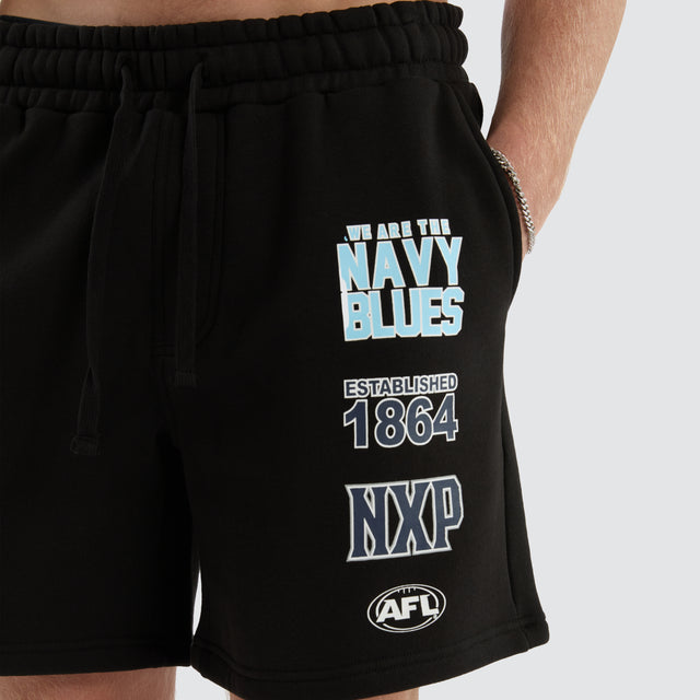 Carlton Blues AFL Prime Trackshorts Jet Black