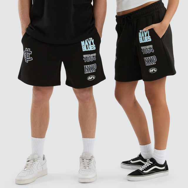 Carlton Blues AFL Prime Trackshorts Jet Black