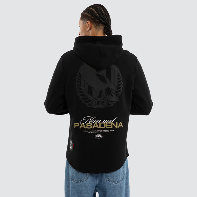 Collingwood Magpies AFL Recovery Hoodie Jet Black