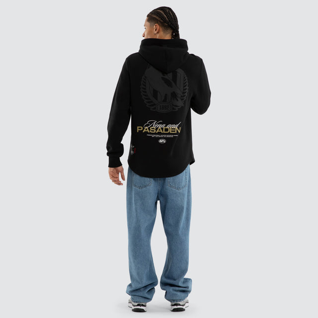 Collingwood Magpies AFL Recovery Hoodie Jet Black
