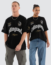 Collingwood Magpies AFL Gold Raptor Tee Jet Black
