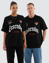 Essendon Bombers AFL Gold Raptor Tee Jet Black