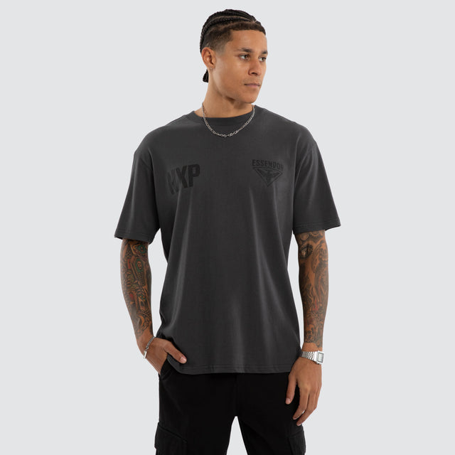 Essendon Bombers AFL Champions Box Fit Tee Asphalt