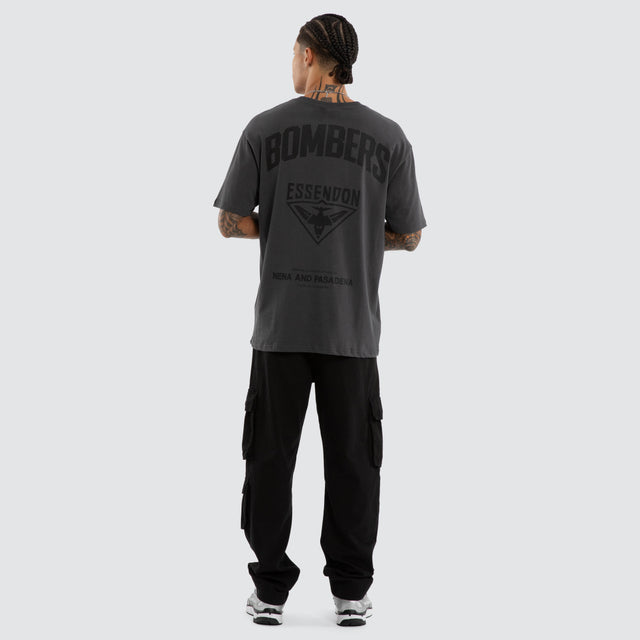Essendon Bombers AFL Champions Box Fit Tee Asphalt