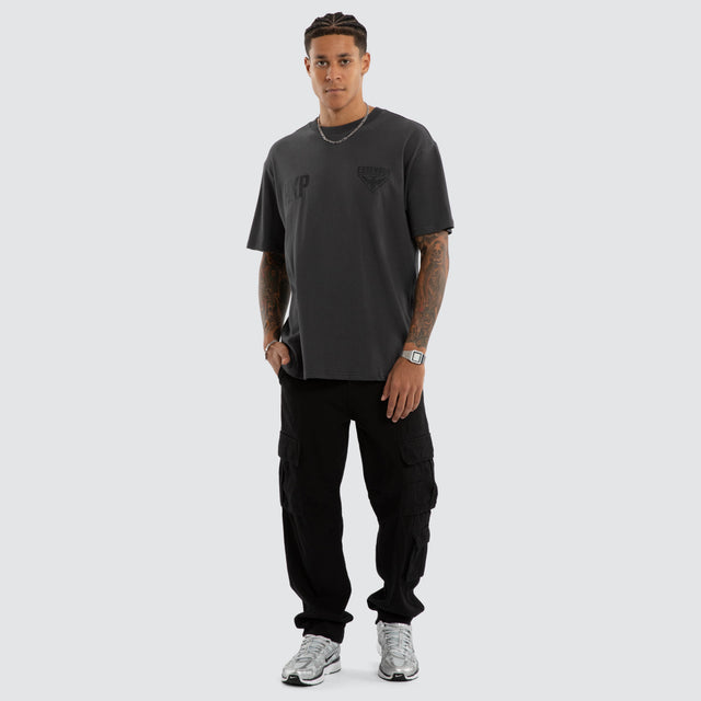 Essendon Bombers AFL Champions Box Fit Tee Asphalt