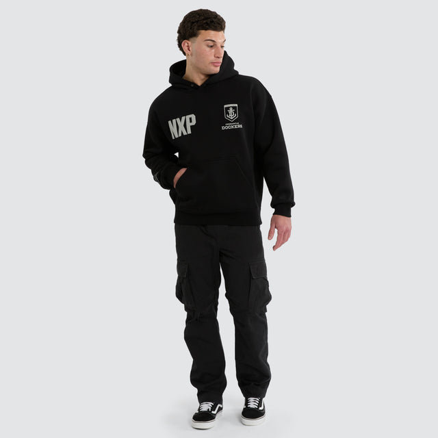 Fremantle Dockers AFL Top Tier Hoodie Jet Black