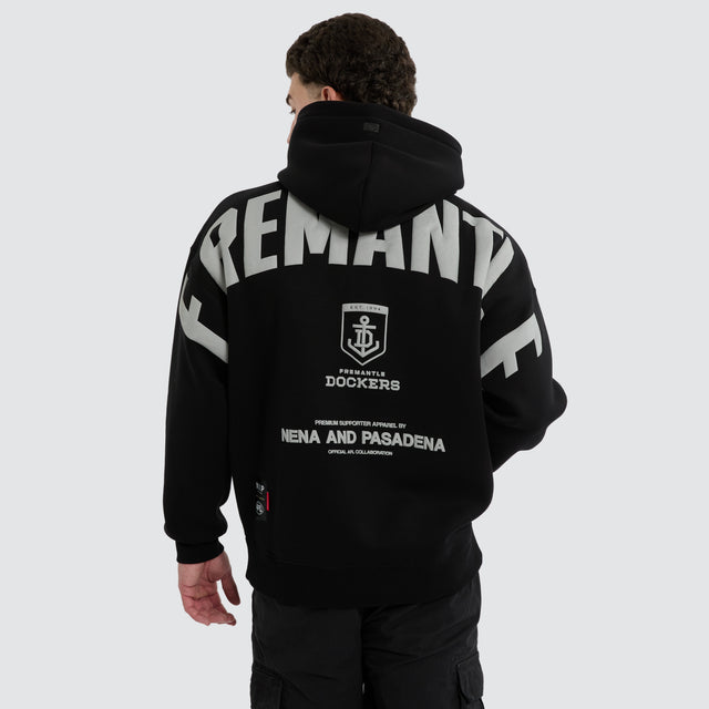Fremantle Dockers AFL Top Tier Hoodie Jet Black