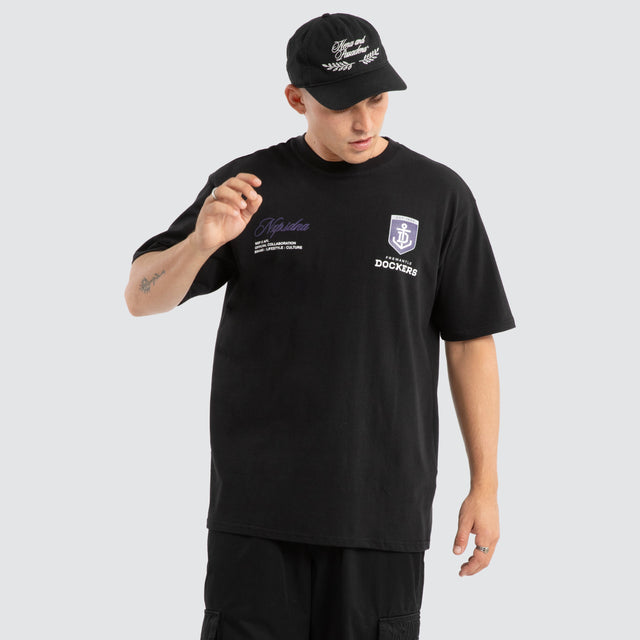 Fremantle Dockers AFL Season Tee Jet Black