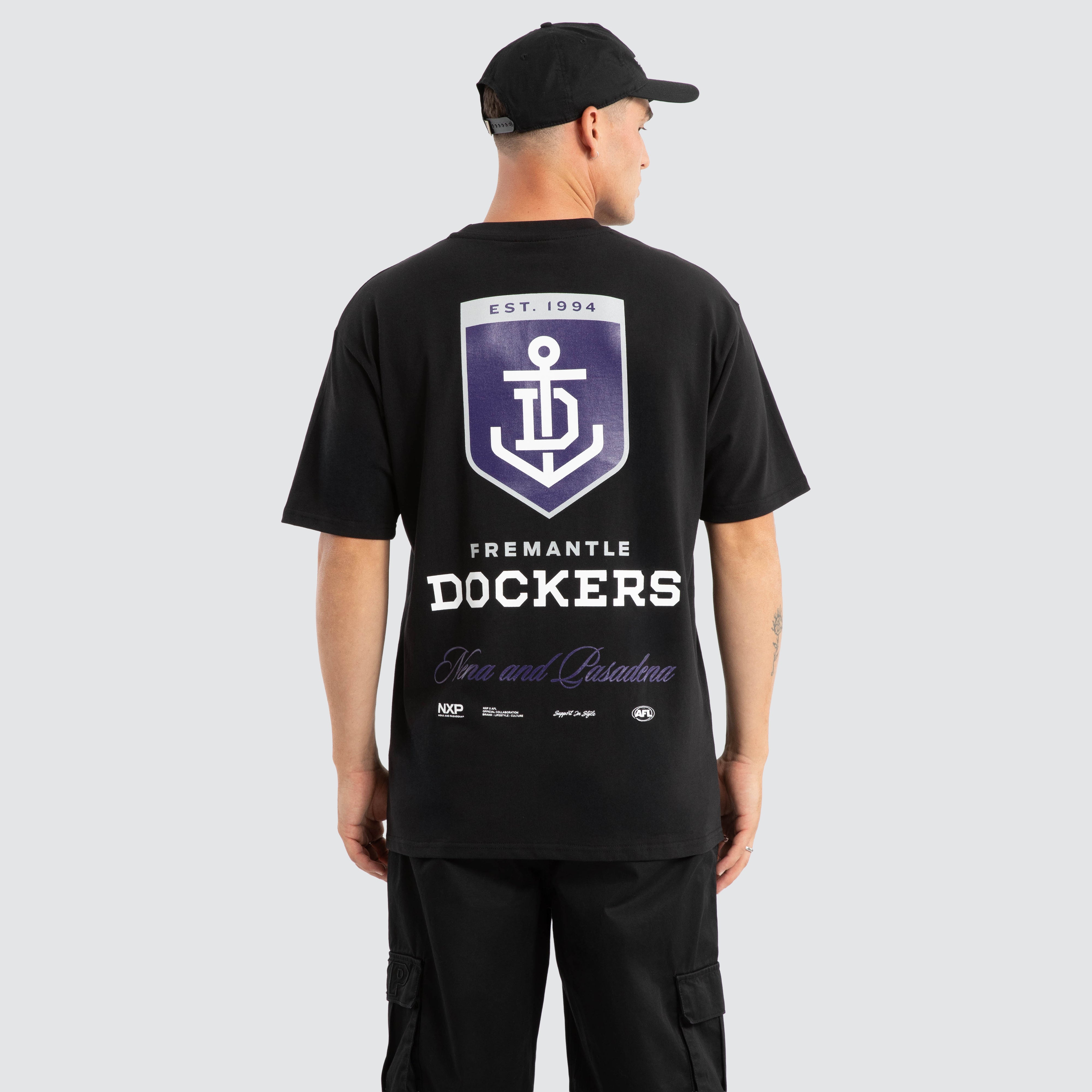 NXP x AFL Fremantle Dockers Season Tee in Jet Black Neverland Store