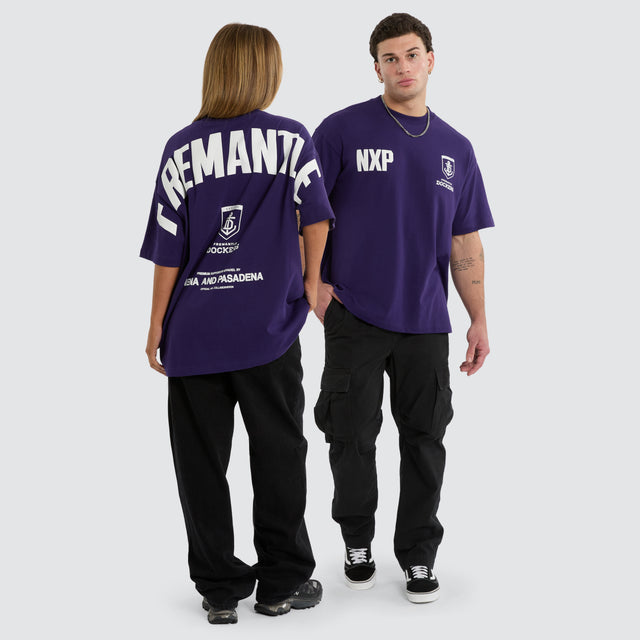 Fremantle Dockers AFL Archive Raptor Tee Purple