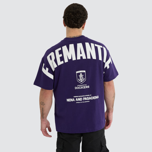 Fremantle Dockers AFL Archive Raptor Tee Purple