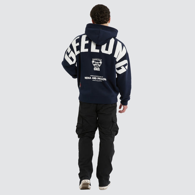 Geelong Cats AFL Top Tier Hoodie Navy