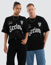 Geelong Cats AFL Gold Raptor Tee Jet Black