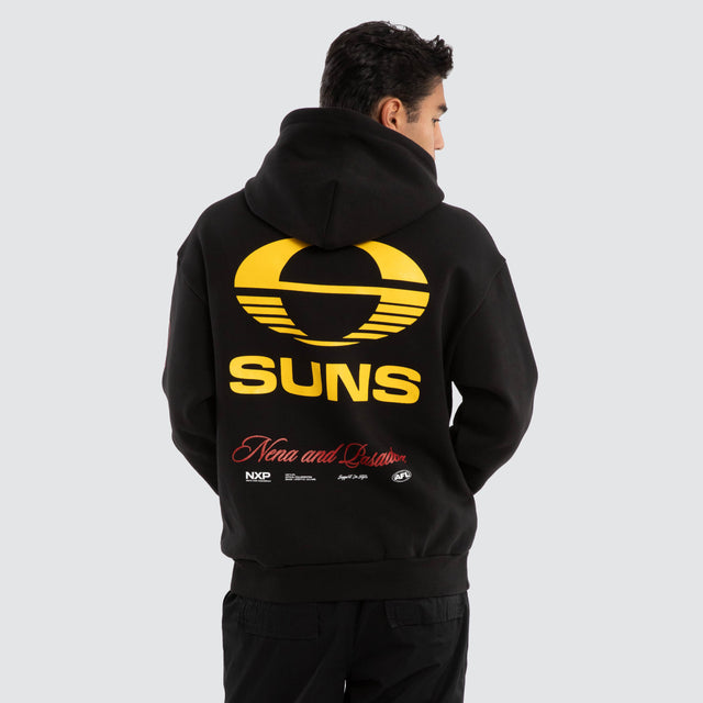Gold Coast Suns AFL Season Hoodie Jet Black