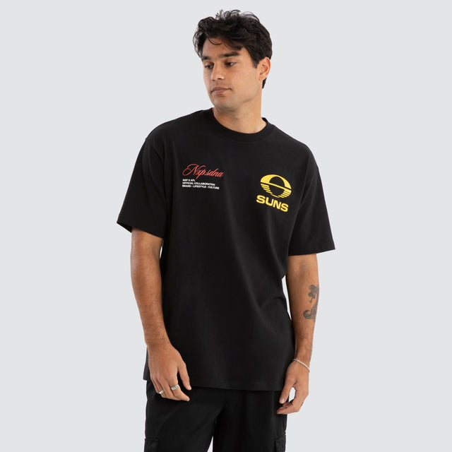 Gold Coast Suns AFL Season Tee Jet Black