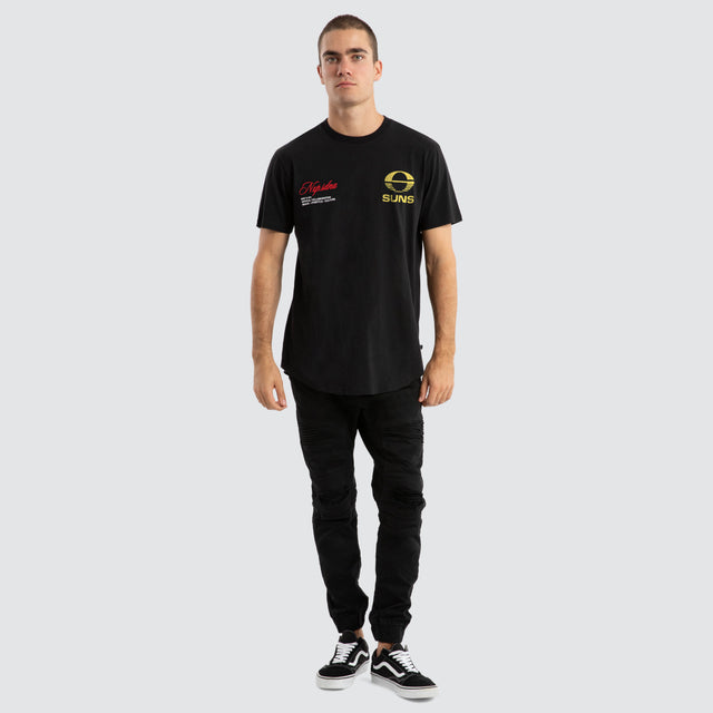 Gold Coast Suns AFL Prime Tee Jet Black