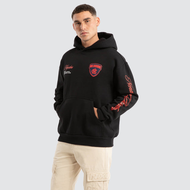 Melbourne Demons AFL Season Hoodie Jet Black