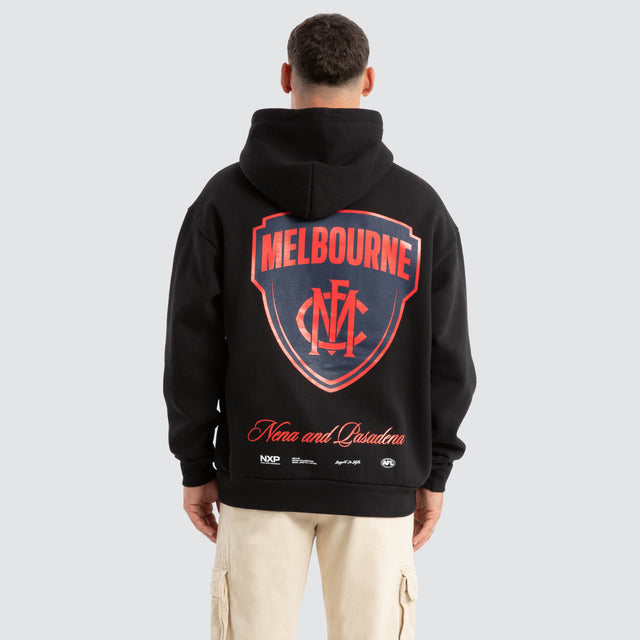 Melbourne Demons AFL Season Hoodie Jet Black